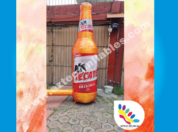 botella inflable de Tecate 